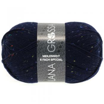 Ein Knäuel Meilenweit 150 Tweed Farbe 8816 Nachtblau